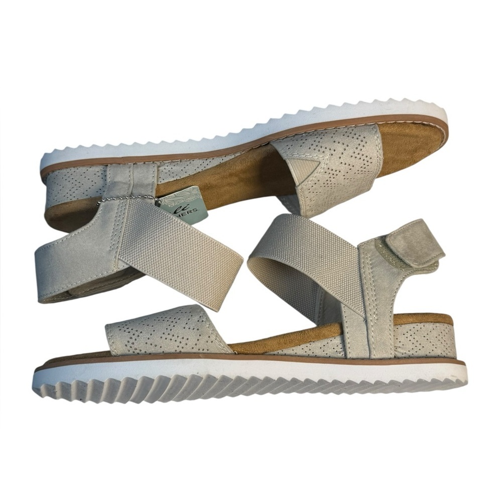 NWT Skechers Cali Beverly Summer Cove Wedge Sandals Tan 6.5 - Picture 10 of 14